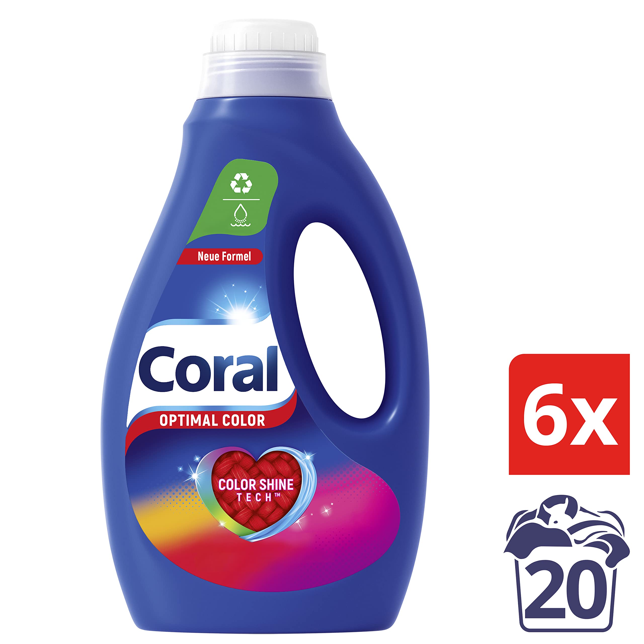 coral-optimal-color-fl-ssigwaschmittel-f-r-bunte-w-sche-6-x-1l-6-x-20-wl image 3