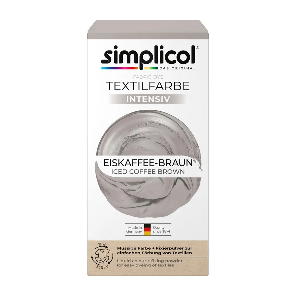 simplicol-textilfarbe-intensiv-eiskaffee-braun-waschmaschinenfarbe-mit-fixierer image 1