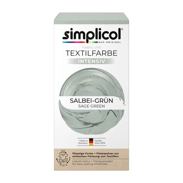 simplicol-textilfarbe-intensiv-salbei-gr-n-waschmaschinen-f-rbung-1er-pack image 1