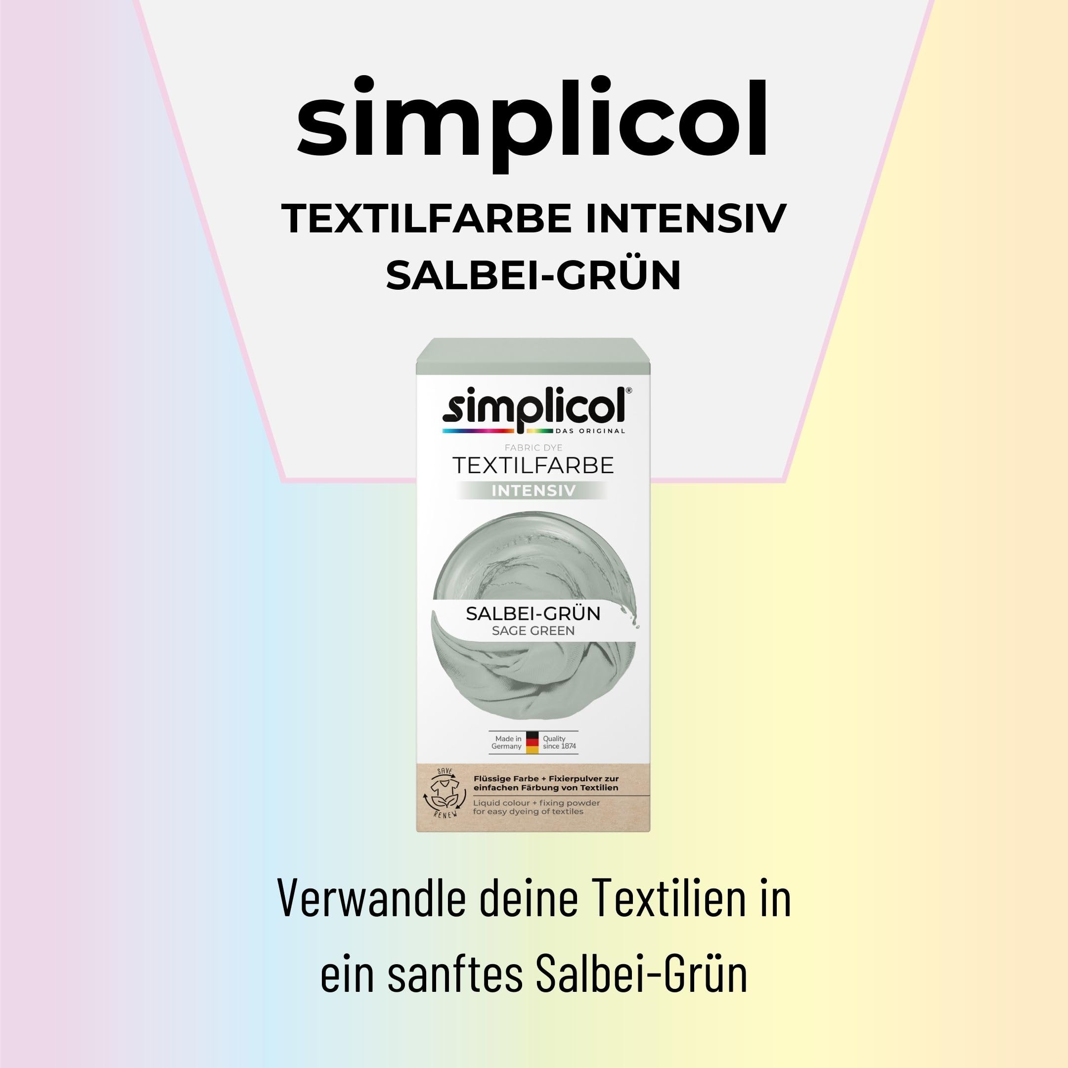 simplicol-textilfarbe-intensiv-salbei-gr-n-waschmaschinen-f-rbung-1er-pack image 2