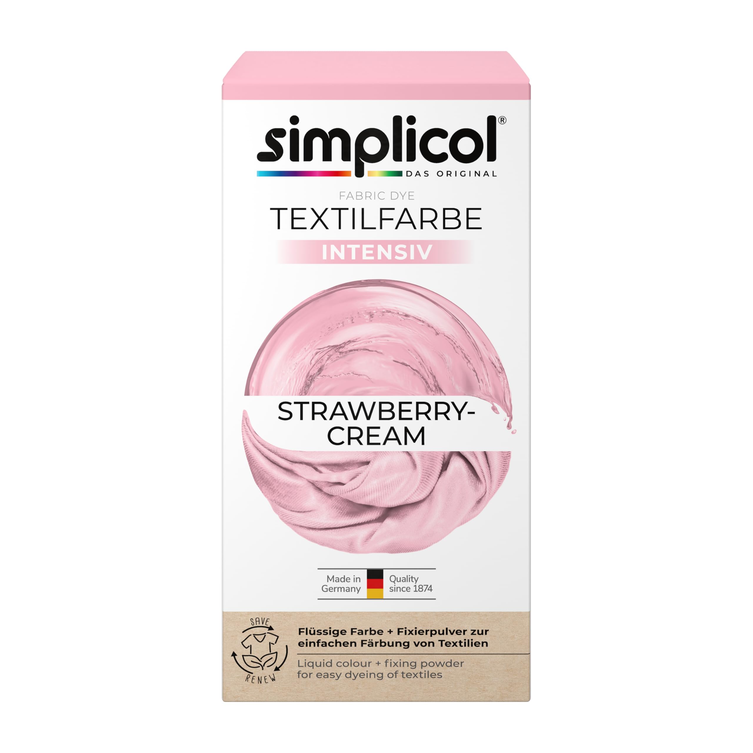simplicol-textilfarbe-intensiv-strawberry-cream-waschmaschinen-f-rbung-1er-pack image 1