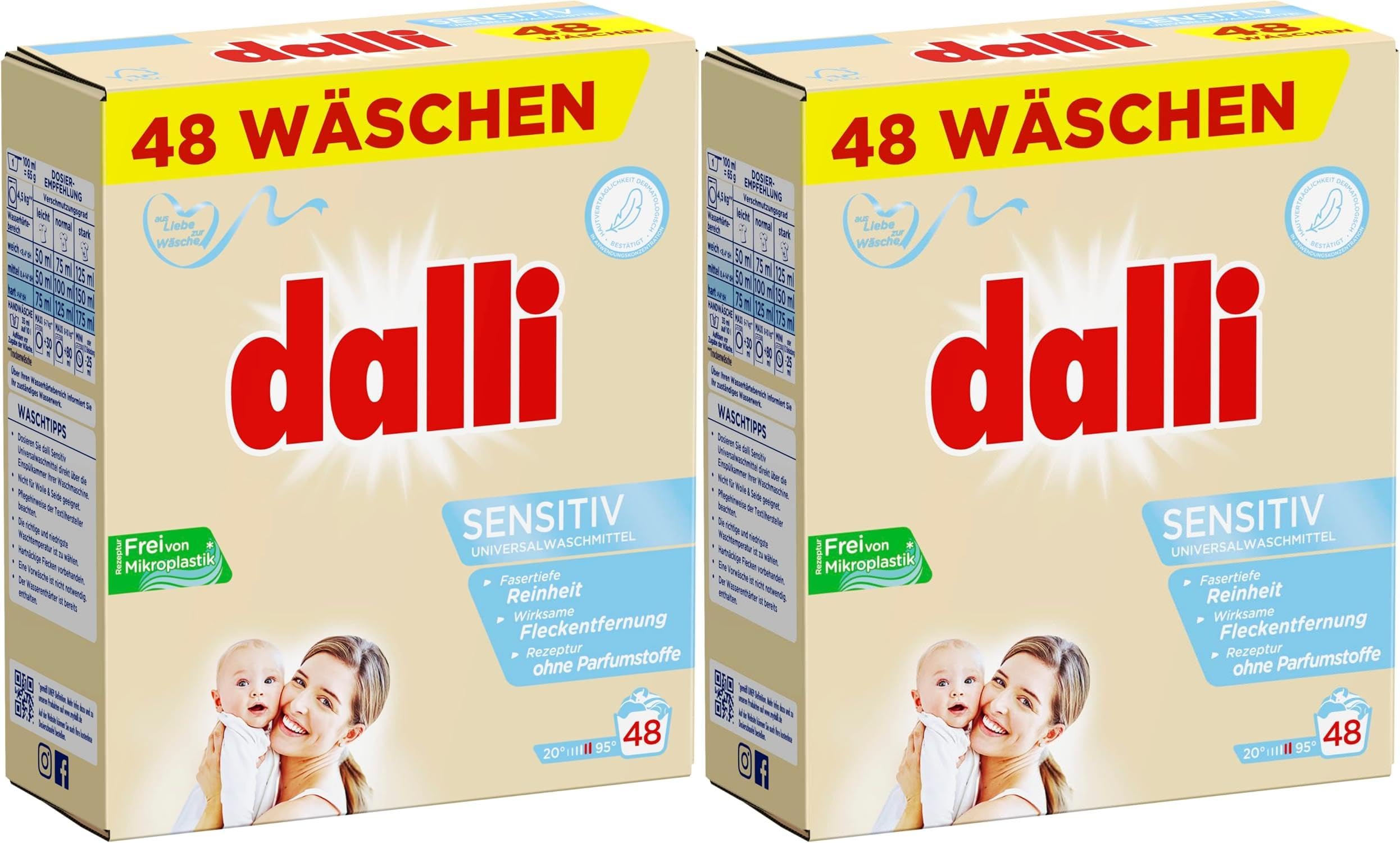 dalli-sensitiv-vollwaschmittel-pulver-2x-3-12-kg-96-waschladungen-f-r-wei-e-w-sc image 1